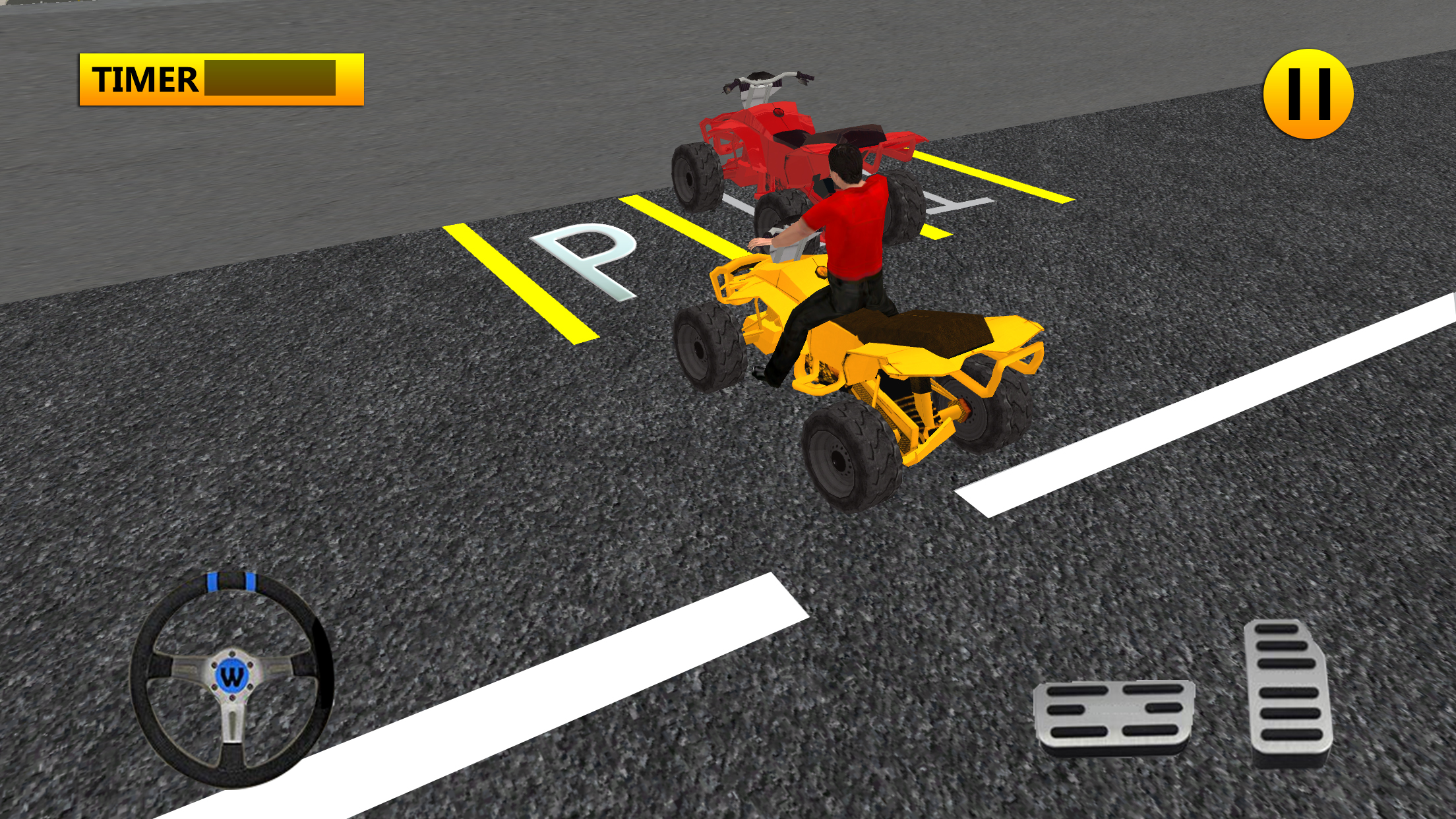 Quad bike tricky parking & crazy driving simulator