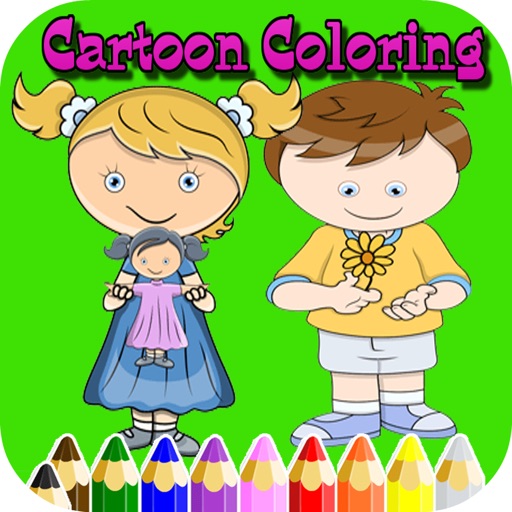 Cartoon Kid color easy kid games 4 yr old girls iOS App