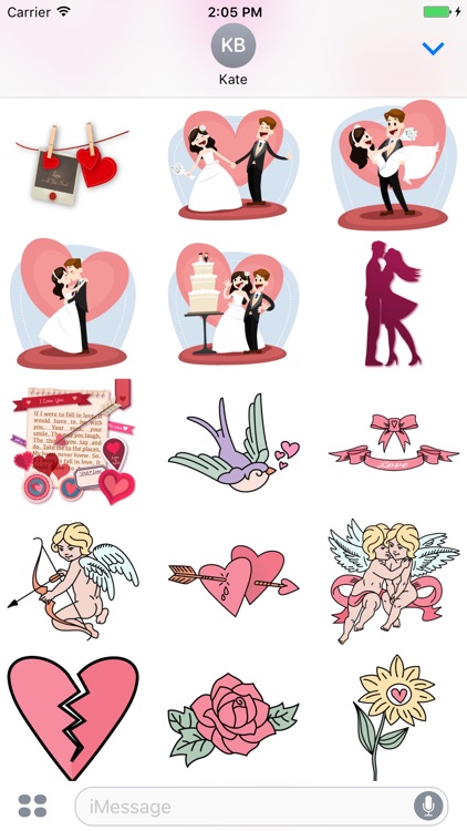 Love stickers pack