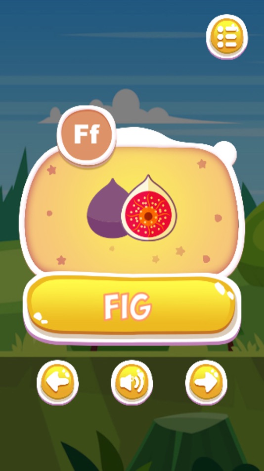 #2. ABC Fruit Names Learning (iOS) Podle: Arlak Phinitaksorn