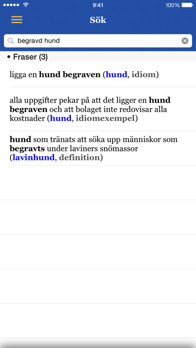 Svensk ordbok utgiven av Svenska Akademien Screenshot 3