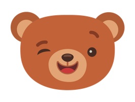 Can you imagine anything more pleasant than sending Bear sticker on st
