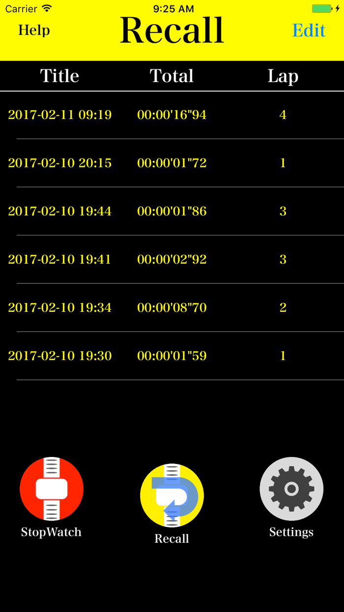 ストップウォッチforランニング・ウォーキング・フィットネス