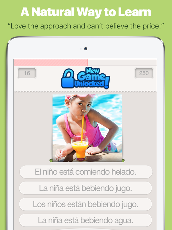 Learn Spanish with Lingo Arcade iPad screenshot