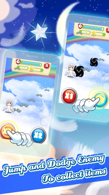 Cute Angels Jump Tapping Games Pro