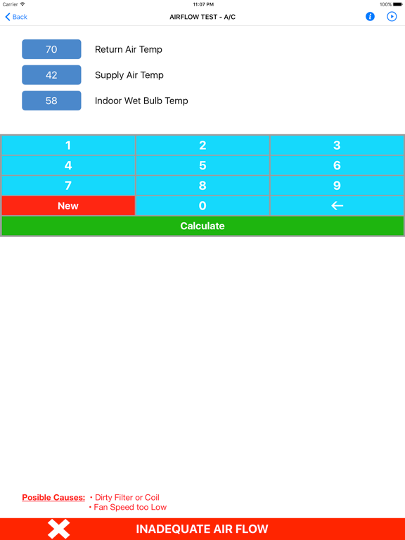 SuperCool Slide Rule HVAC iPad screenshot 5 - Utilities app