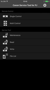 Canon Service Tool for PJ screenshot