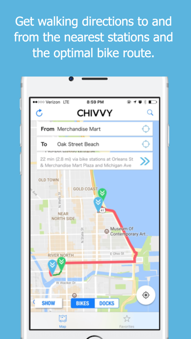 Screenshot #2 pour Chivvy -  Chi's Directions Bike Share Map
