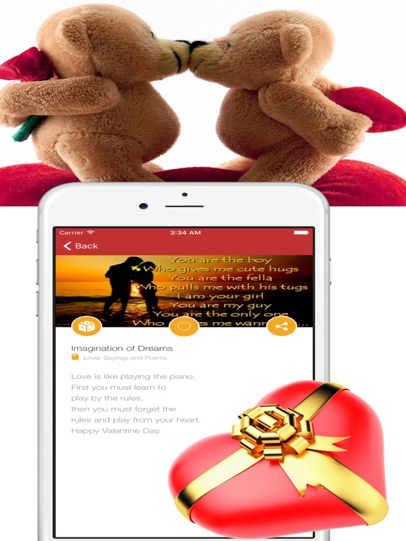 Screenshot #6 pour Day Romantic Love Quotes Valentine Wishes & Poems