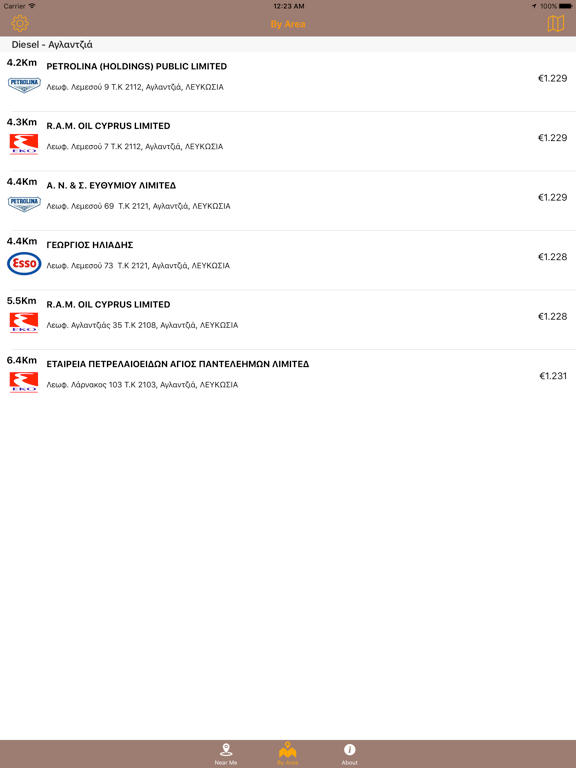 Fuel In Cyprus iPad screenshot