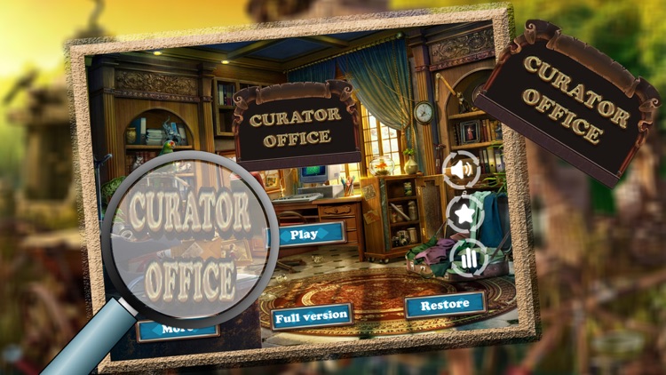 Hidden Object Game Curator Office Adventure