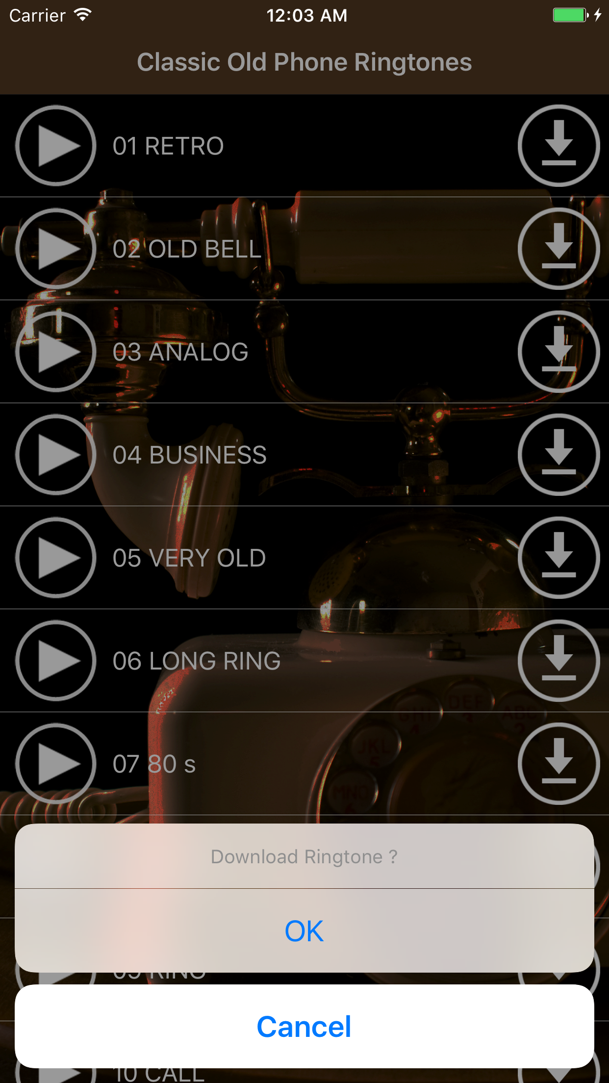 Classic Old Phone Ringtones - Retro Vintage Sounds screenshot 3