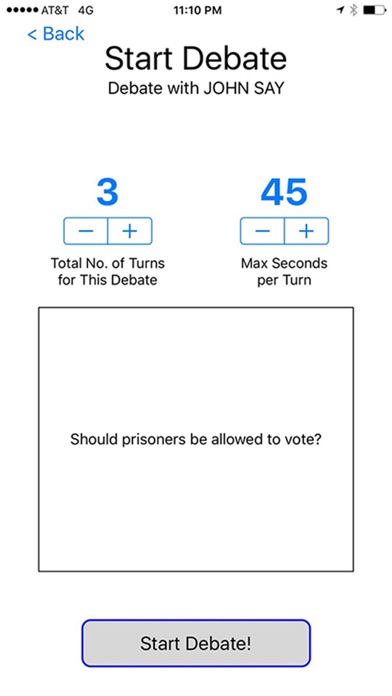 How to cancel & delete Gongoozler's Debate Me from iphone & ipad 3