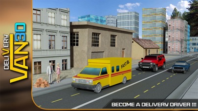 Cargo Truck Driver Delivery Simulator Mini Van iPhone screenshot