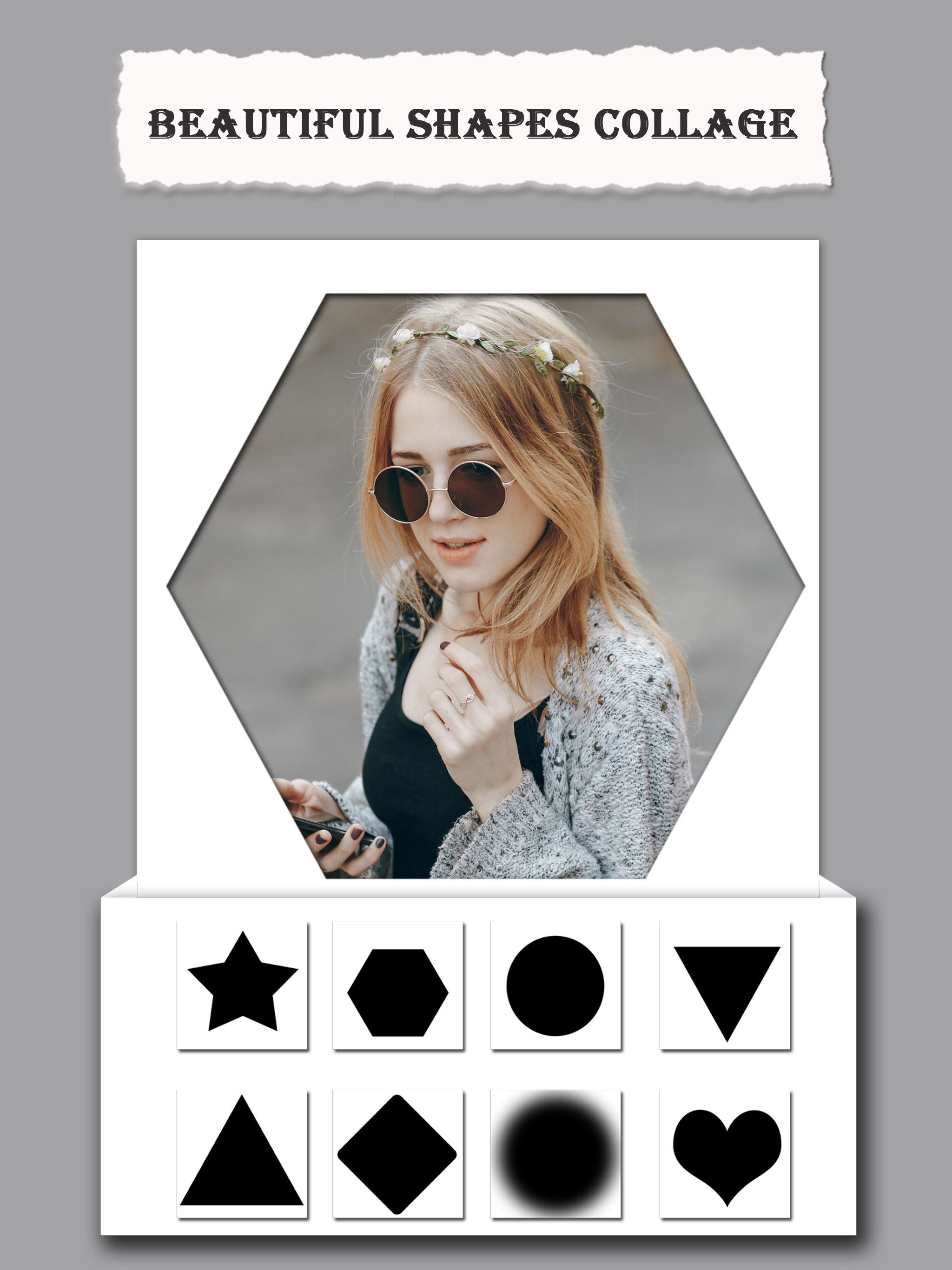 Flower Crown App-Change hairsyle with flower crown