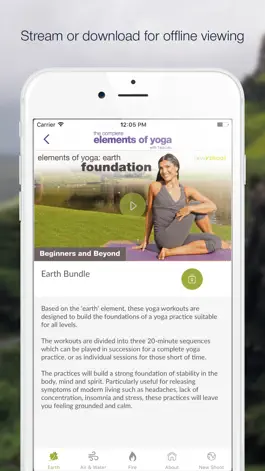 Game screenshot Elements of Yoga Video Collection - with Tara Lee apk