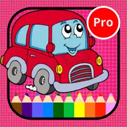 Vehicles coloring pages for kindergarten activitie app icon