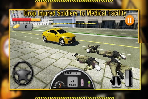 Taxi Driver Simulator-Rescue Cab 3D Town Duty 2017 screenshot 2