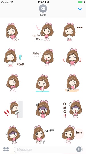 Ulrica The Sweet Girl English Stickers(圖2)-速報App