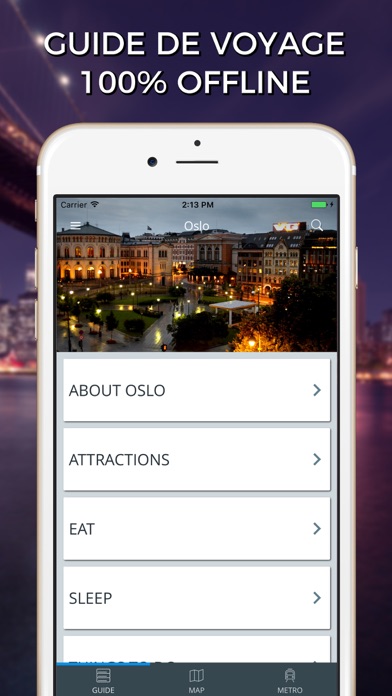 Screenshot #1 pour Oslo Guide Voyage avec Offline Maps