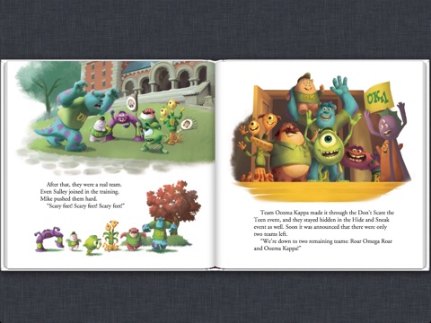calliope glassの monsters university read along storybook をapple