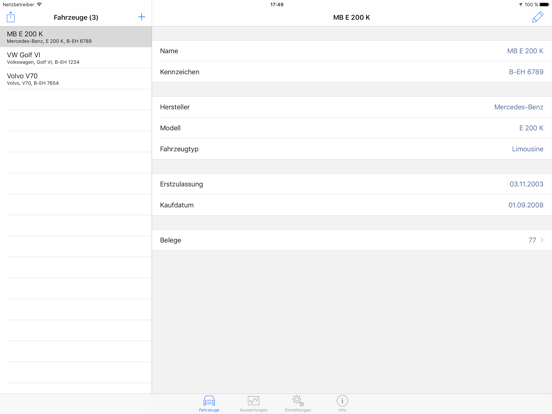Screenshot #4 pour Meine Fahrzeuge