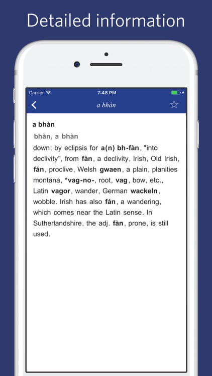 Gaelic etymology dictionary