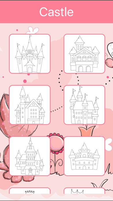Screenshot #3 pour Castle & Princess Coloring Book: Learn to color