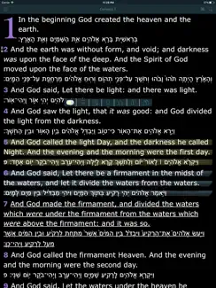 Hebrew Greek English Bible (Leningrad Codex - KJV) iPad image 2