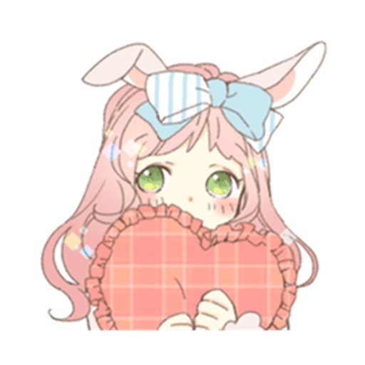 Alice The Bunny Ears Girl Stickers Pack icon