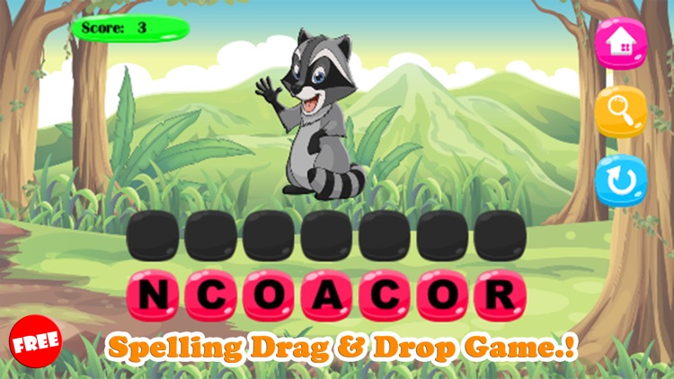 Animal Spelling Words And Vocabulary Free For Kids screenshot-3