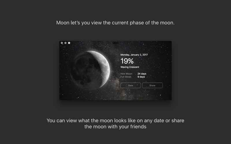 moon - current moon phase iphone screenshot 2