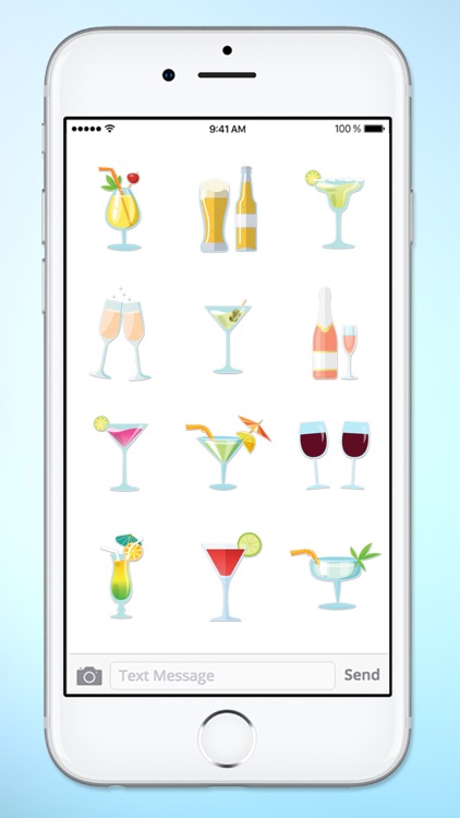 Cocktail Hour Bar Drinks Sticker Pack
