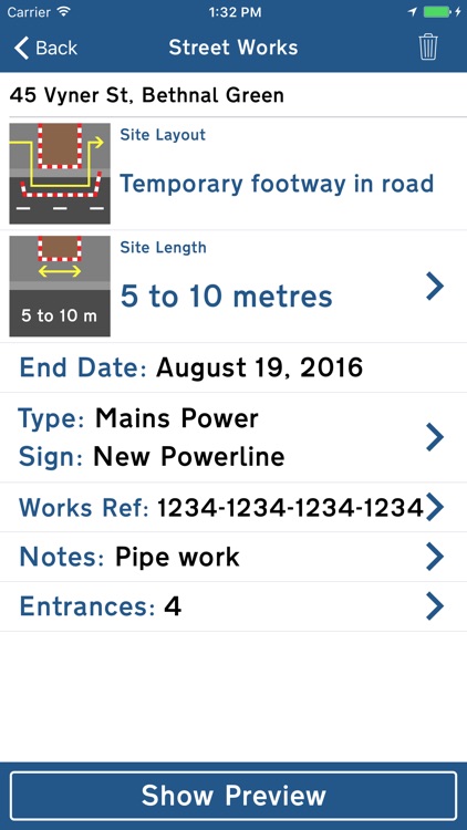 StreetWorks.info Log