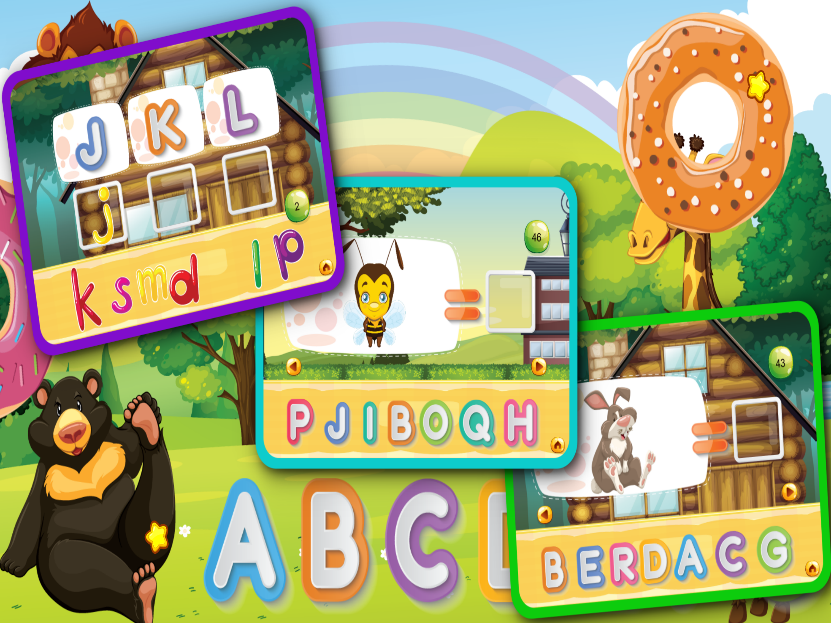 Donut Abc Learning Animals And Letters Game screenshot 5