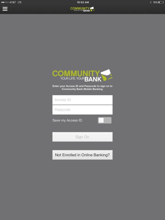 Community Bank Mobile for iPad