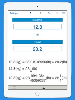 Pounds to kilograms and kg to lb weight converter iPad image 3