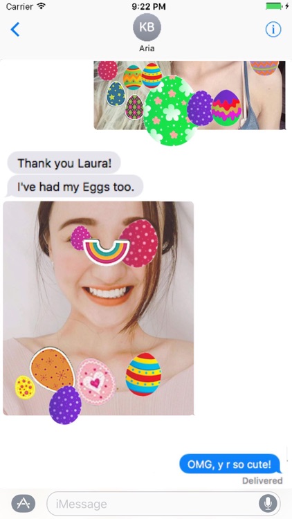Many Eggs Much Lucky in Easter Sticker