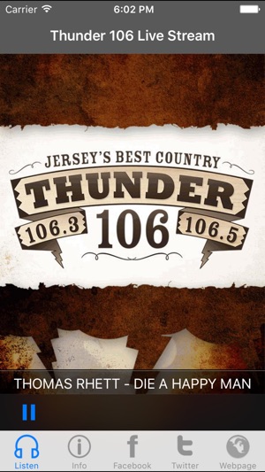 Thunder 106 Live Stream