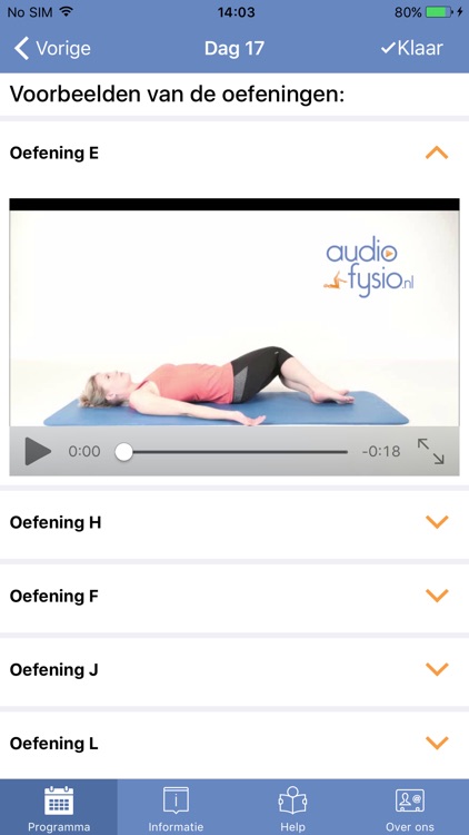 Lage Rugpijn Oefen App