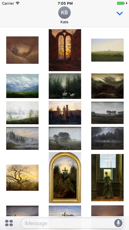 Caspar David Friedrich Paintings for iMessage