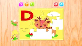 Game screenshot Alphabet  A-Z Animals Jigsaw Puzzles for kids apk