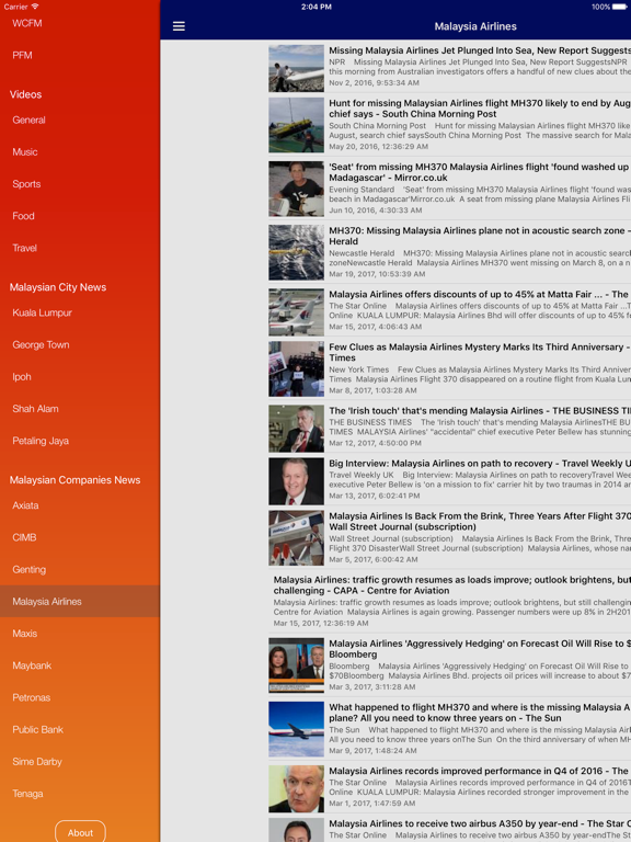 Malaysia News Today & Malaysian Radio iPad screenshot 4 - News app