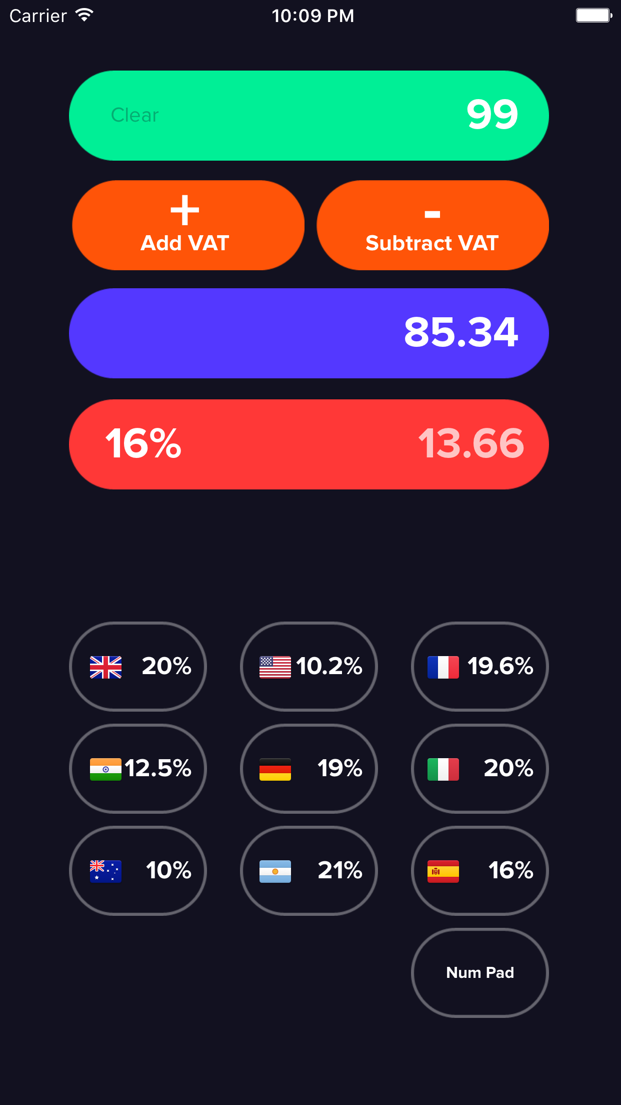 Simple VAT screenshot 5