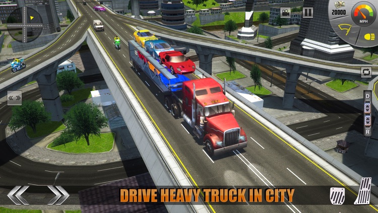 Car Transport Truck USA 2017 - Cargo Transporter screenshot-3