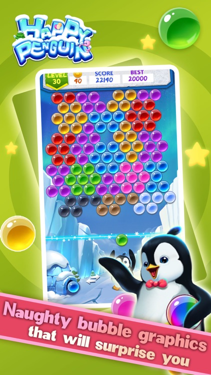 Happy Penguin - Bubble Shooter screenshot-3