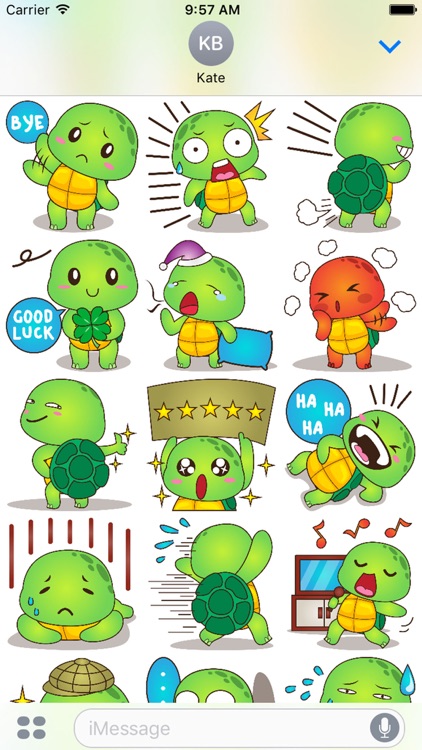 Pura the funny turtle 2 for iMessage Sticker