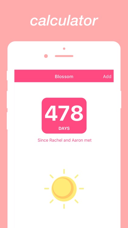 Blossom : Calculate Loving Days