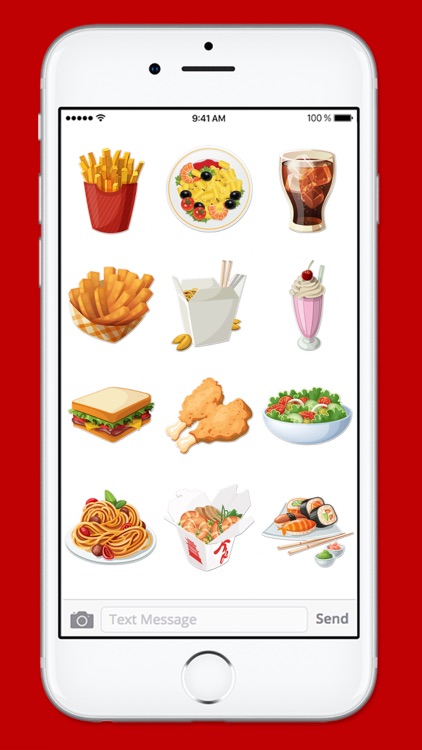 Lets Go To Lunch Food Sticker Pack screenshot-3