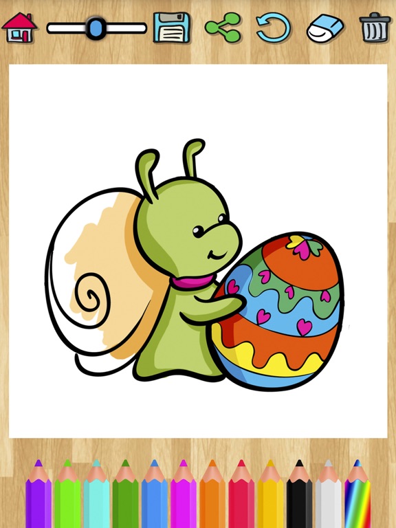 Easter eggs coloring pages for kids - Egg basket screenshot 4